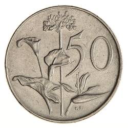 Coin - 50 Cents, South Africa, 1977