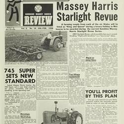 Magazine - Sunshine Massey Harris Review, Vol 2, No 14, Jan-Feb 1958