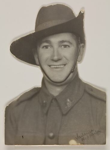 Portrait of man in uniform with slouch hat.