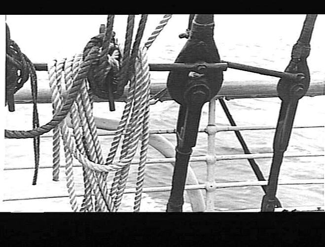 Photograph - 'The New Rope', Detail of Ship Rigging, 1934
