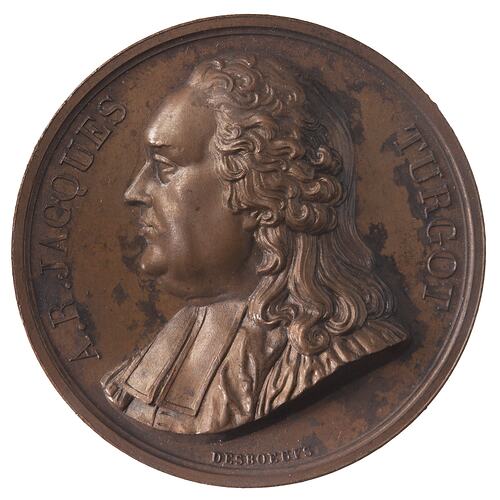 Medal - Anne Robert Jacques Turgot, France, 1821