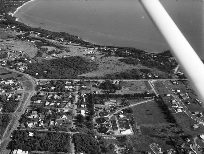 Negative - Aerial View of Mornington, Victoria, 20 Jul 1968