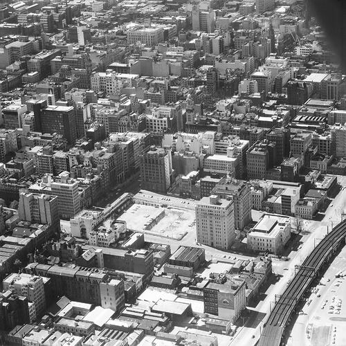 Negative - Aerial View of Melbourne, circa 1955-1960