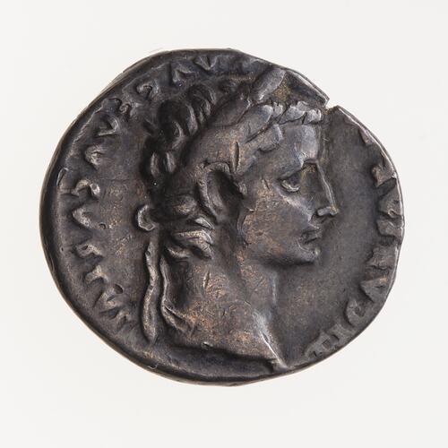 Coin - Denarius, Emperor Tiberius, Ancient Roman Empire, 14-37 AD