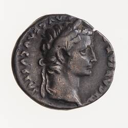 Coin - Denarius, Emperor Tiberius, Ancient Roman Empire, 14-37 AD