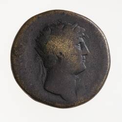 Coin - Dupondius, Emperor Hadrian, Ancient Roman Empire, 125-128 AD