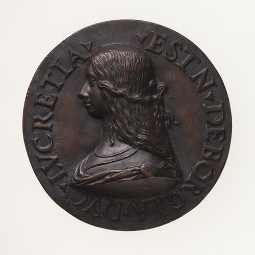 Electrotype Medal Replica - Lucrezia Borgia, 1502