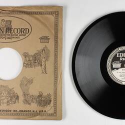 Disc Recording - Edison, Double-Sided, 'Io Non Sono Piu L'Annetta' and 'Solo, Profugo', 1919-1929