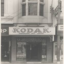 Photograph - Kodak Australasia Pty Ltd, Kodak House Shop Exterior, Hobart, Tasmania, 22 Oct 1935