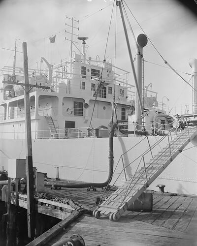 Shell Co, Ship Fuelling, Newport, Victoria, 26 Aug 1959