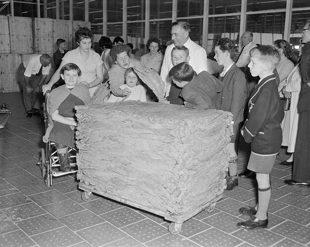 W.D. & H.O. Wills, Children Visiting Tobacco Factory, Virginia Park, Victoria, 08 Sep 1959
