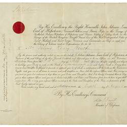 Certificate - Boer War & World War I, Great Britain, Major General Sir Julius Henry Bruche