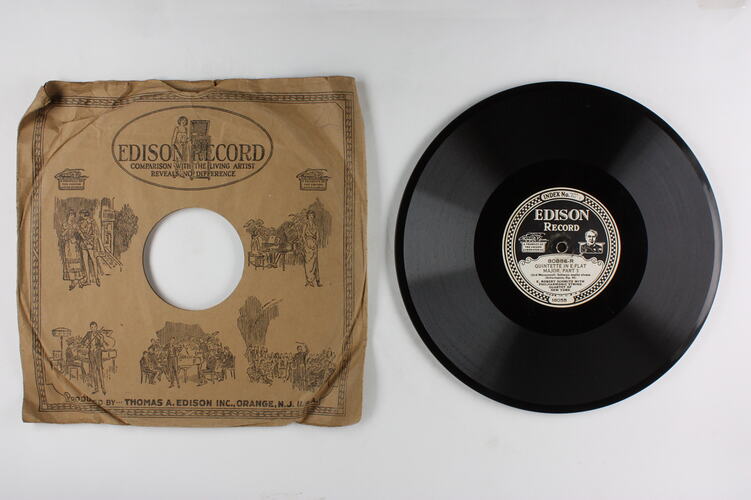 Disc Recording - Edison, Double-Sided, 'Quintette in E Flat Major, Part 3' and 'Quintette in E Flat Major, Part 4', 1927-1929