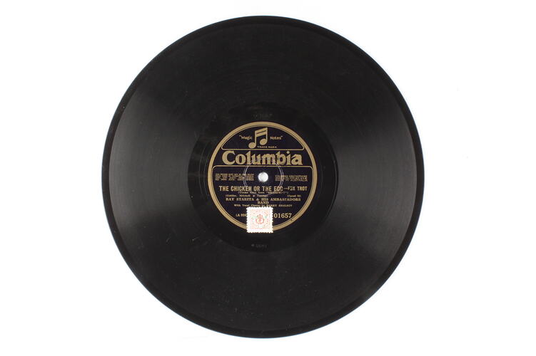 Disc Recording - Columbia, Double-Sided, 'The Chicken or The Egg - Fox Trot' and 'Broadway - Fox Trot', Date Unknown