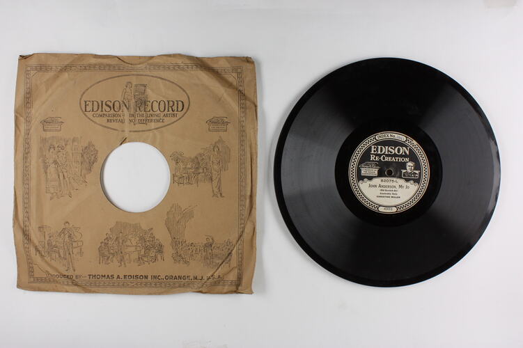 Disc Recording - Edison, Double-Sided, 'John Anderson, My Jo' & 'We'd Better Bide a Wee', 1919-1929