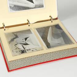 Photograph Album of harvesting equipment.