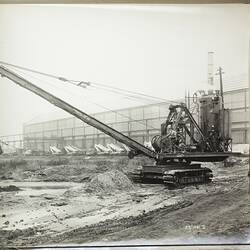 Photograph - Ruston & Hornsby, Crawler-Mounted Dragline Excavator, Lincoln, England, 1923