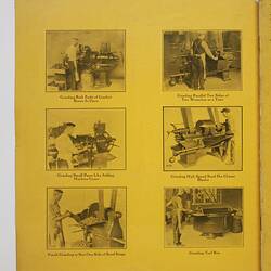 Page with photo images and printed descriptive  text.