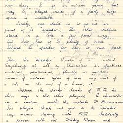 Document - Jill Pollard, to Dorothy Howard, Description of Word Game 'Initials', 25 Mar 1955