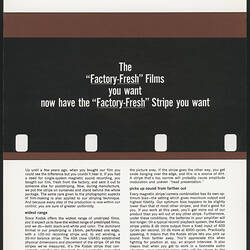 Flyer with graphic picture and printed text.