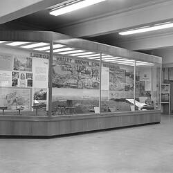LaTrobe Valley brown coal display, Institute of Applied Science (Science Museum), Melbourne, 1960s
