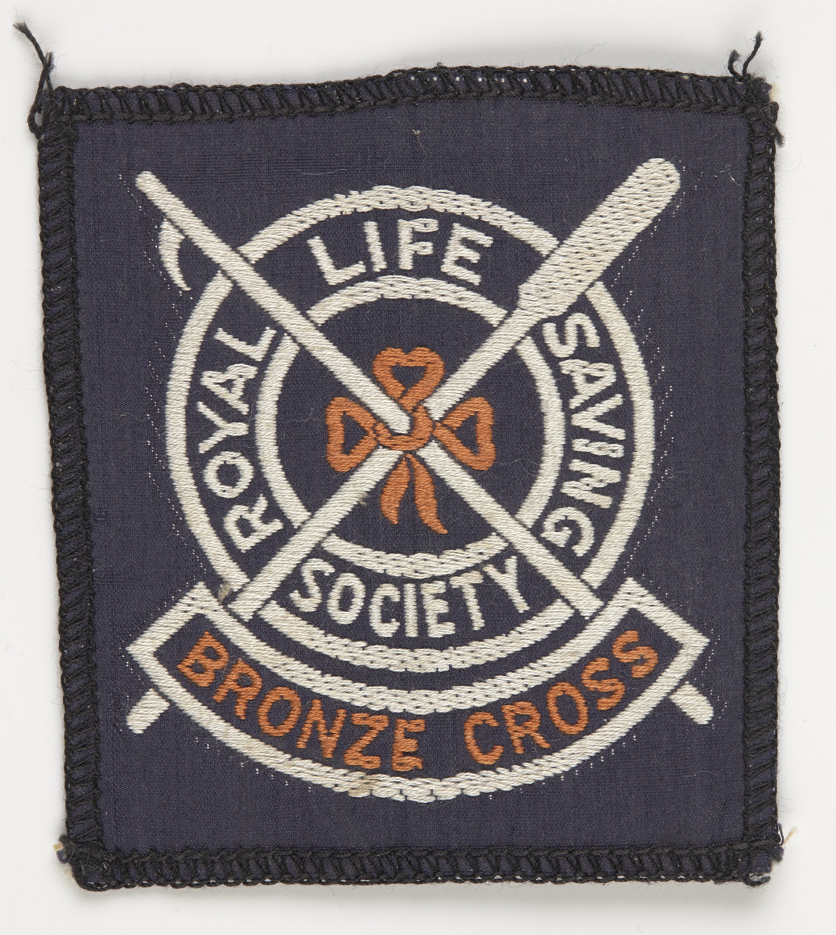 Badge - Cloth, Royal Life Saving Society, 'Bronze Cross', circa 1950-1970