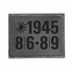 Badge - Commemorative, Bombing of Japan in 1945, circa 1986