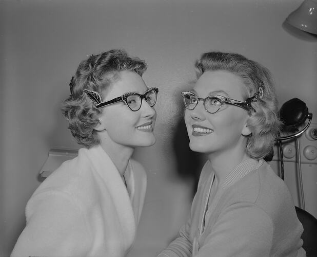 Andrew Gaddes Optometrists, Advertising Models, Melbourne, Victoria, Oct 1958