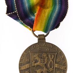 Medal - Victory Medal 1914-1918, Czechoslavakia, 1920 - Reverse