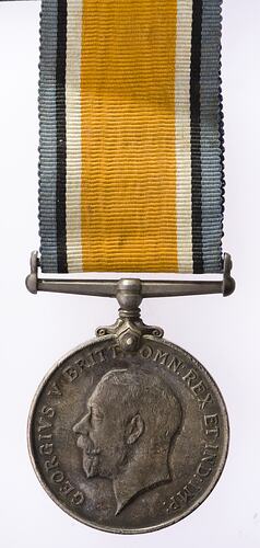 Medal - British War Medal, Great Britain, Private Stanley Weston, 1914-1920 - Obverse