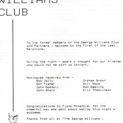 Booklet - YMCA Anniversary Dinner, 1993