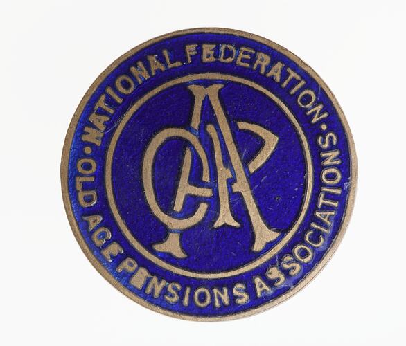 Badge - National Federation Old Age Pensions Associations