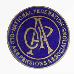 Badge - National Federation Old Age Pensions Associations