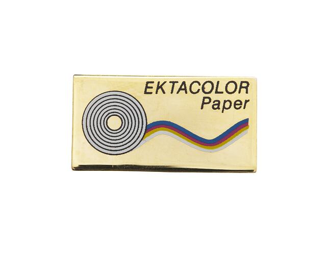 Lapel Pin - Kodak, Ektacolor Paper, circa 1990s, Obverse