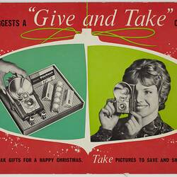 Poster - Kodak Australasia Pty Ltd, 'Kodak Suggests a Give & Take Christmas', circa 1960s