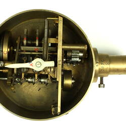 Engine Revolution Indicator - Clockwork Mechanism, France, circa 1910-1915 (Top View)