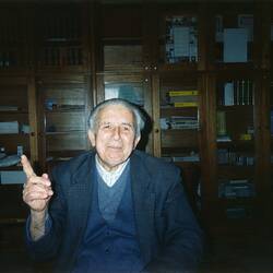 Photograph - Imam Ahmed Skaka in Library, Adelaide Mosque, 1998