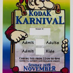 Ticket - Kodak Australasia Pty Ltd, 'Kodak Karnival'