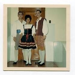 Photograph - Sylvia Boyes With Two Male Performers, Eoan Group, Cape Town, South Africa, 1960s