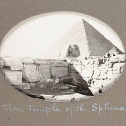 Photograph - 'From Temple of the Sphinx', Egypt, World War I, 1915-1917