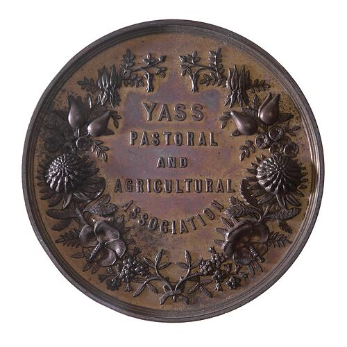 Medal - Yass Pastoral and Agricultural Association Prize, c. 1870 AD