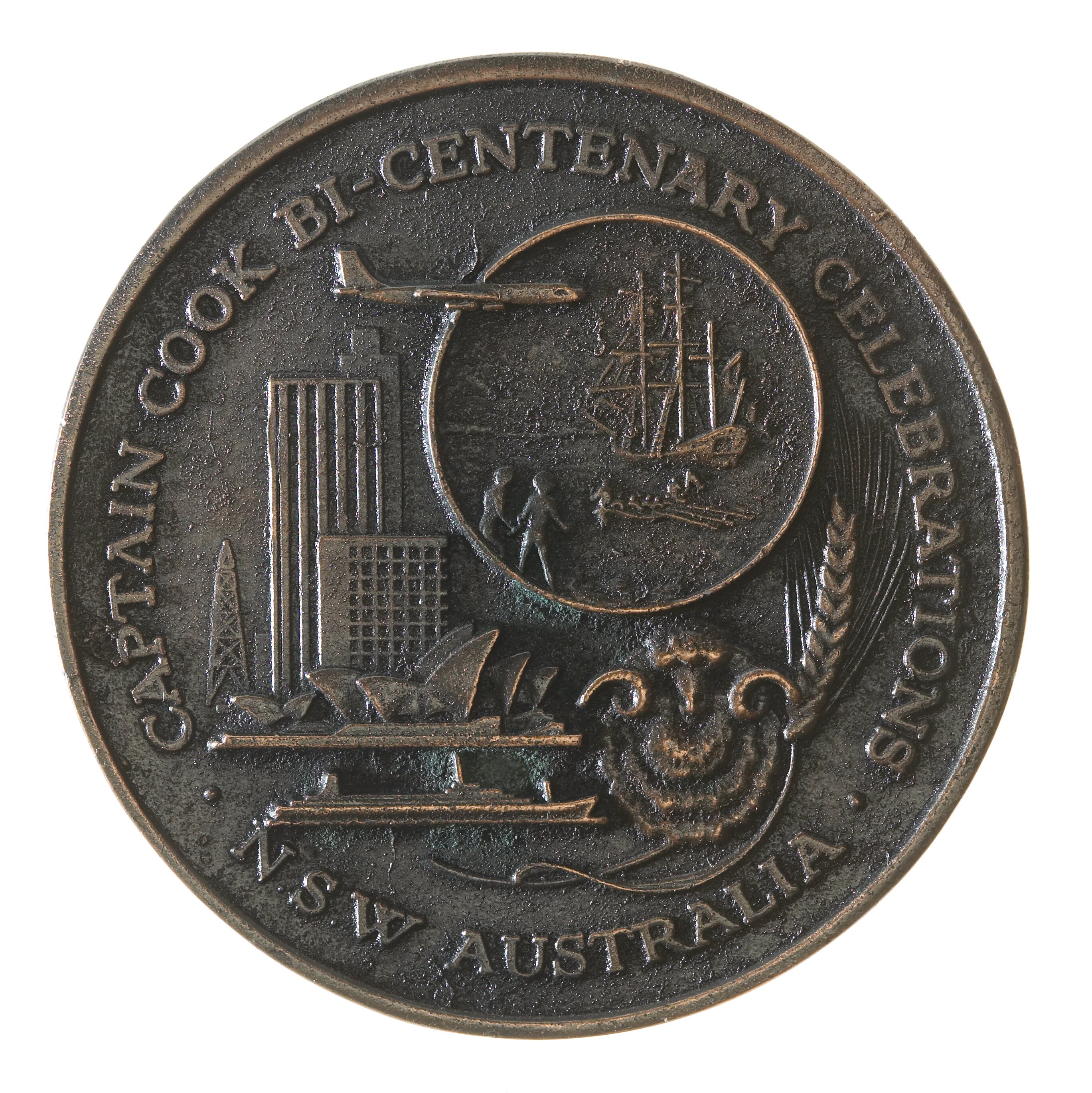 Medal - Captain James Cook Bicentenary, New South Wales, Australia
