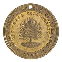 Medal - Jubilee of Presbyterian Church in Victoria, 1909 AD