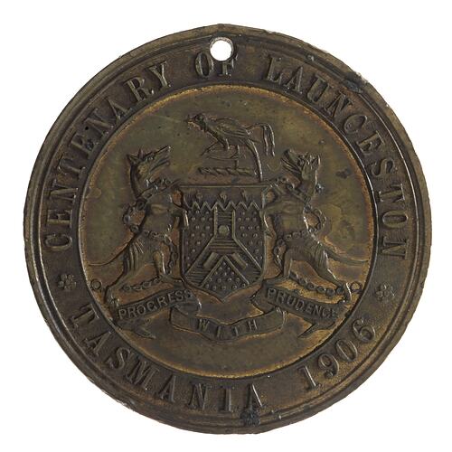 Medal - Centenary of Launceston, 1906 AD