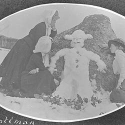 Negative - '...Snow Gentleman', Mount Buffalo, Victoria, 1910