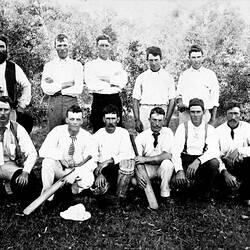 Negative - Cricket Team, St Arnaud District, Victoria, 1899