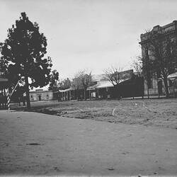 Negative - High Street, Charlton, Victoria, Apr 1898