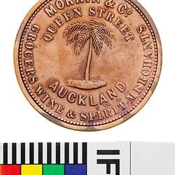 Token - 1 Penny, Morrin & Co, Auckland, New Zealand, circa 1858