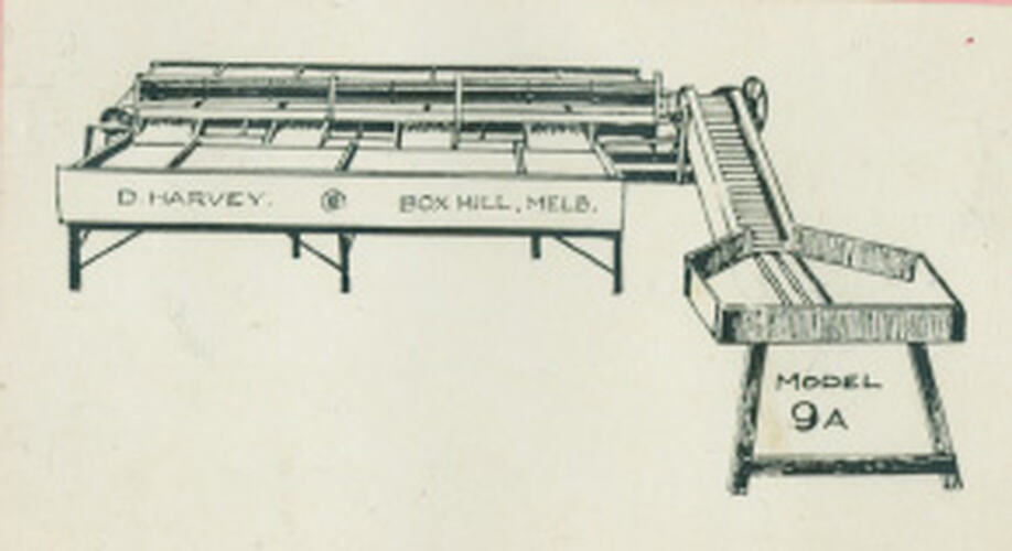 Diagram - Fruit grading machine