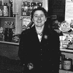 Photograph - Elizabeth Cohen in the Old Lolly Shop, Carlton North, circa 1950